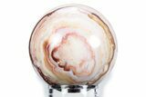 Polished Banded Java Lace Agate Sphere - Indonesia #360364-1